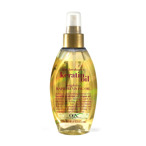 OGX Keratin Oil Rapid Reviving Hair Strengthening Oil Against Breaking, 118ml