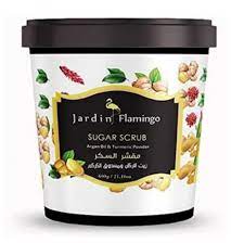 JARDIN FLAMINGO SUGAR SCRUB ARGAN OIL & TURLMERIC POWDER 600G