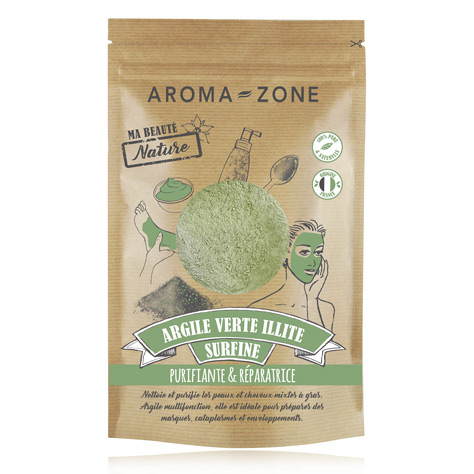 AROMA ZONE ARGILE VERTE ILLITE SURFINE 500G