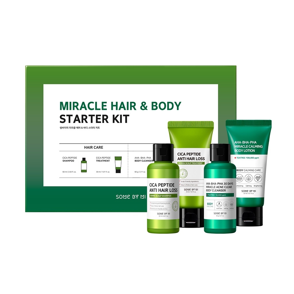 MIRACLE HAIR & BODY STARTER KIT(4components)