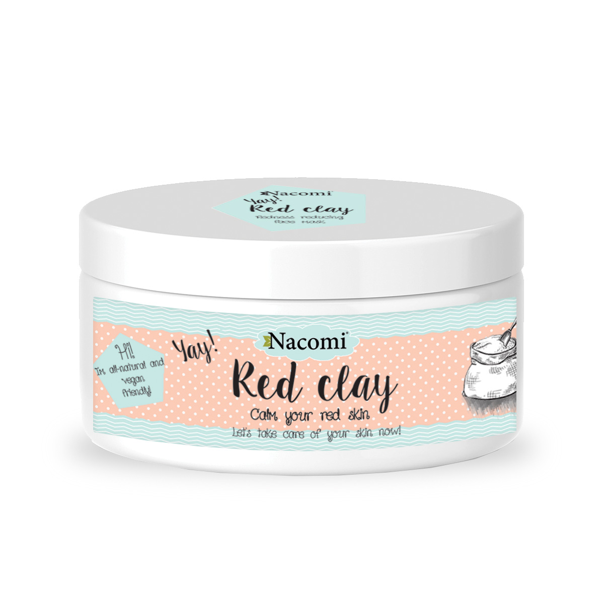 Nacomi Natural Red Clay Face &amp; Body Mask 100G