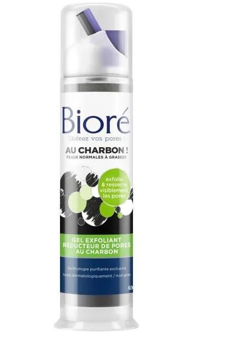 Gel exfoliant réducteur de pores au charbon 92ml