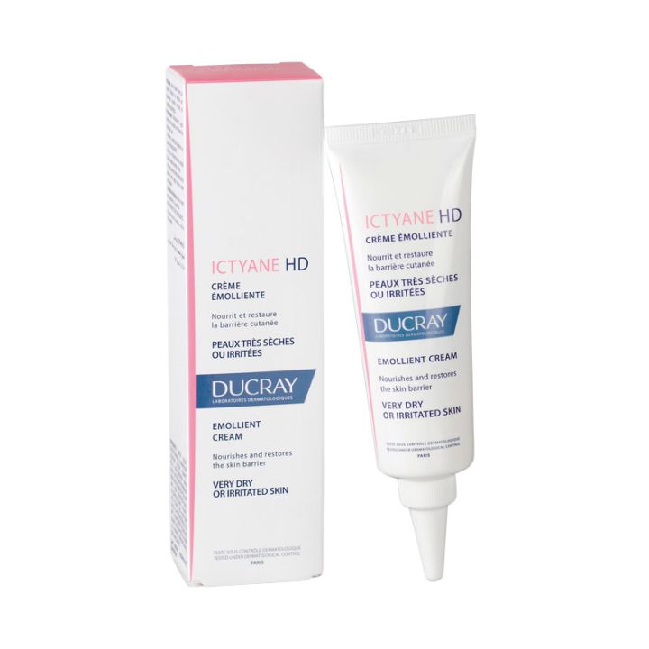 ICTYANE HD Crème Emolliente 50ml - Peaux Très Sèches, Irritées ou Atopiques