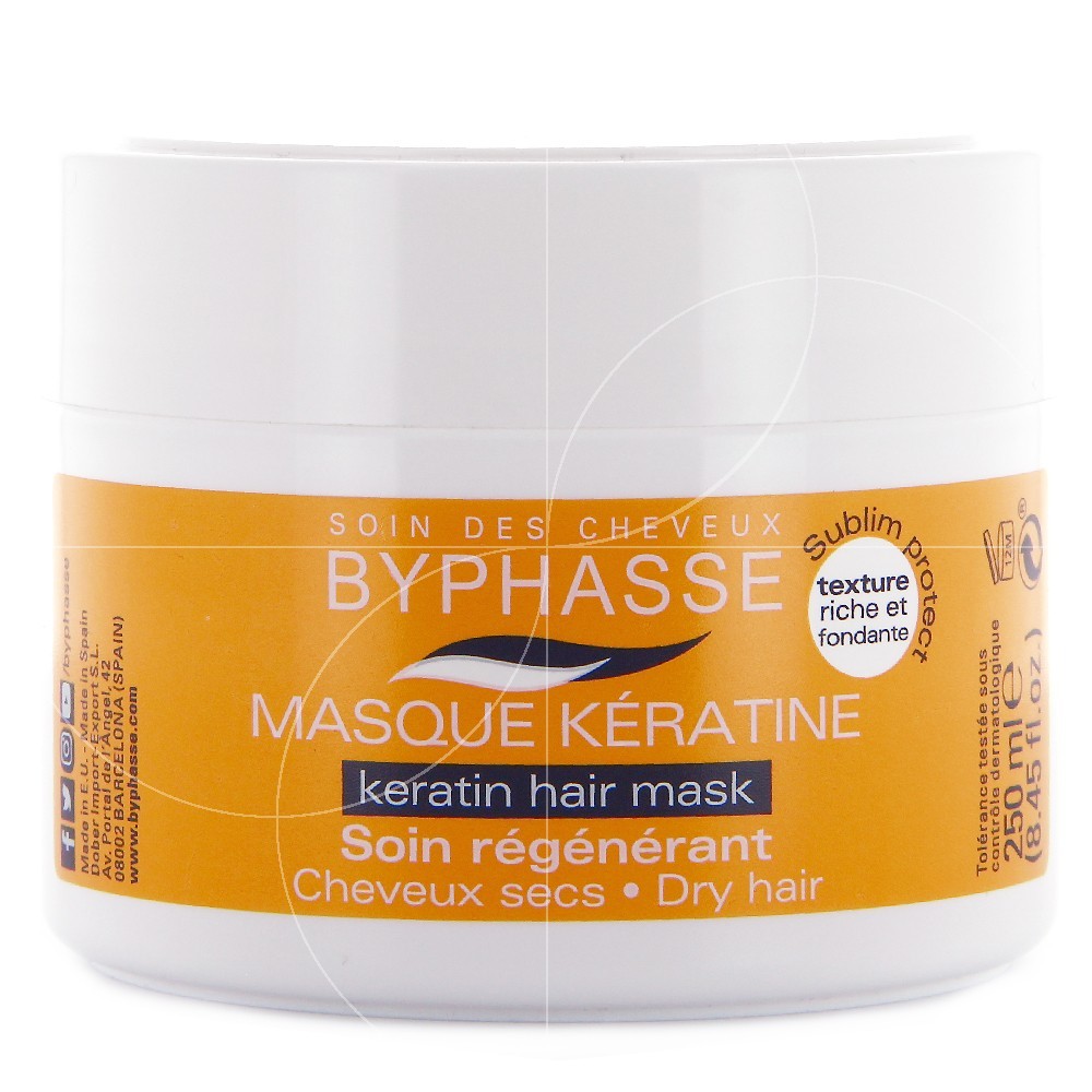 Byphasse - Masque capillaire kératine - Cheveux secs - 250ml