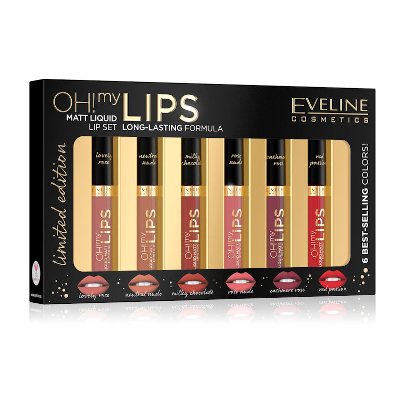 Eveline Cosmetics 6 Lipsticks Gift Set Oh My Lips!