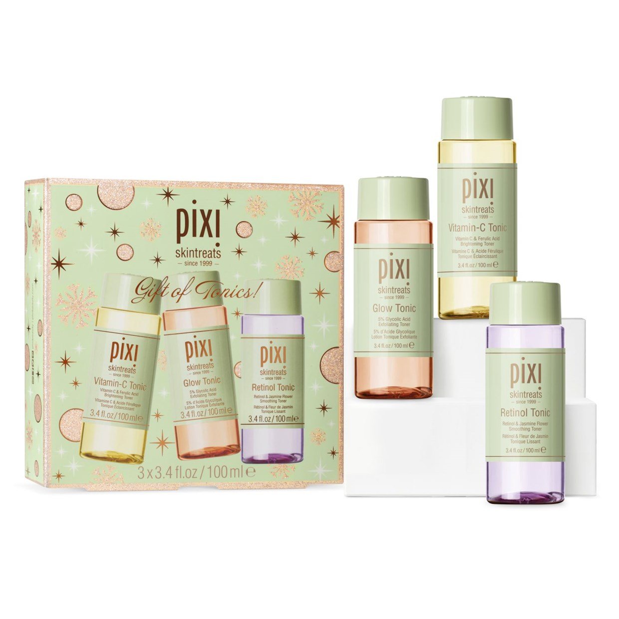 Pixi Beauty, Gift of Tonics Set , 3 Pieces (100 ml)