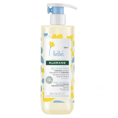 Klorane Bébé Gel lavant doux corps et cheveux - 500ml