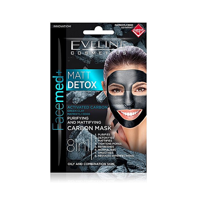MATT DETOX MATTIFYING  CARBOON MASK 8IN 1