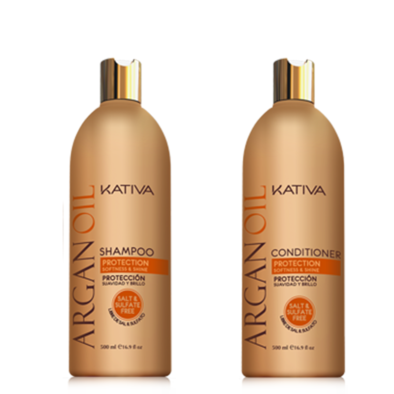 Kativa Argan Oil Pack: Champú (500ml) + Acondicionador (500ml)