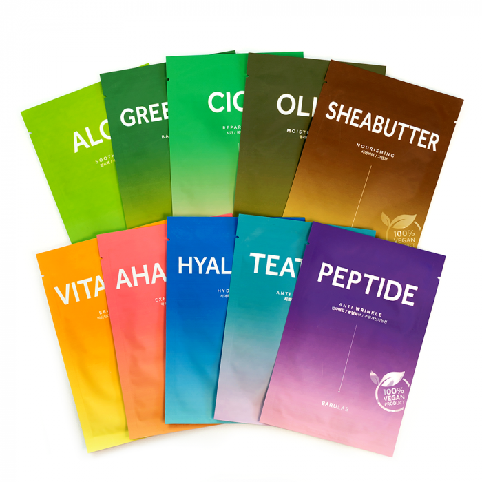 Melon & Starfish BARULAB The Clean Vegan Mask Set (10 Types) - Melon & Starfish