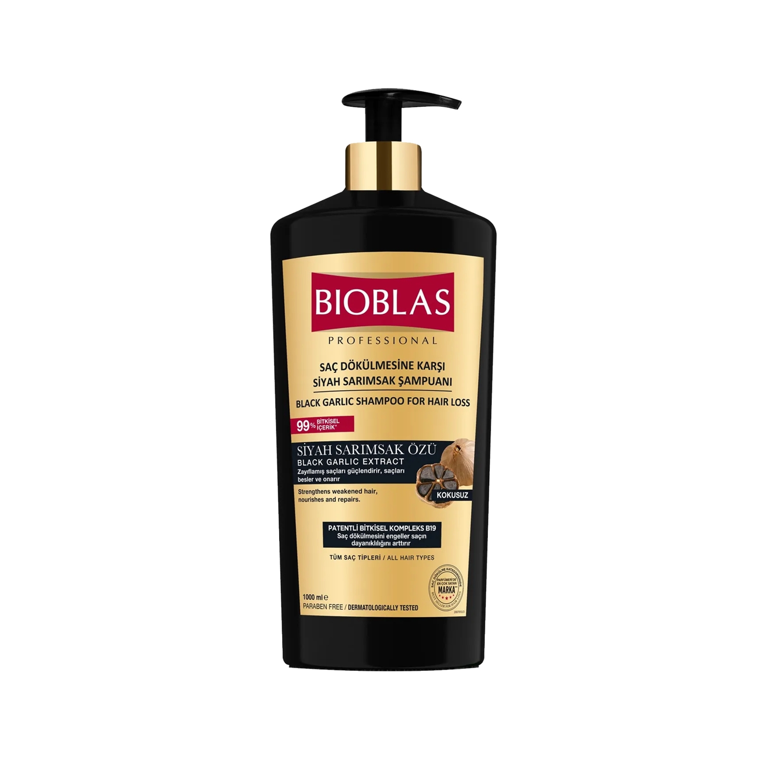 BIOBLAS BLACK GARLIC SHAMPO FOR HAIR LOSS