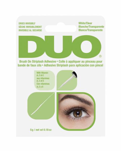 DUO BRUSH ON LASH ADHESIVE WITH VITAMIN A C AND E
