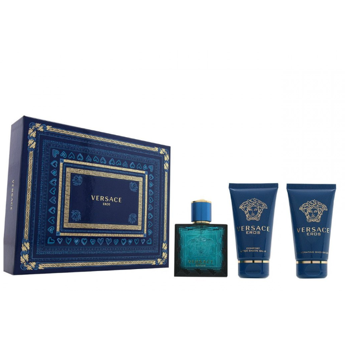 VERSACE EROS EDT 50 ML + SHOWER GEL 50 ML + SHAVE BALM