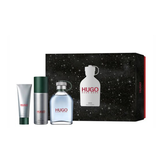 Hugo Boss Hugo Man Eau De Toilette Spray 125ml Set 3 Pieces