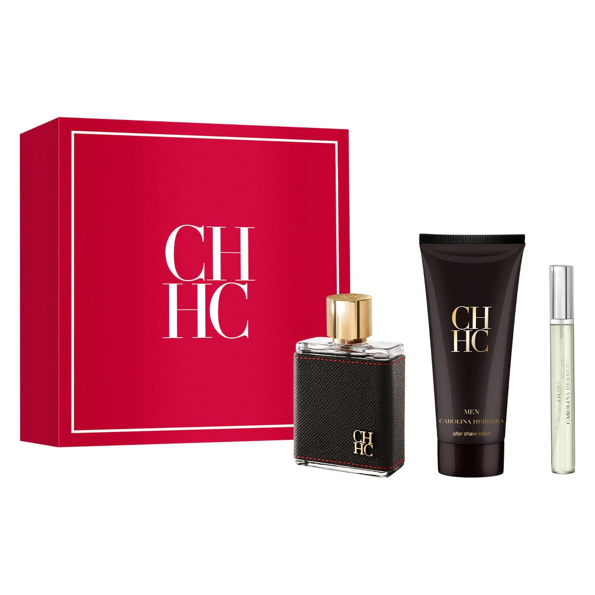 Carolina Herrera CH MEN Set EDT 100ML + After Shave 100ML + Perfume de Bolsillo