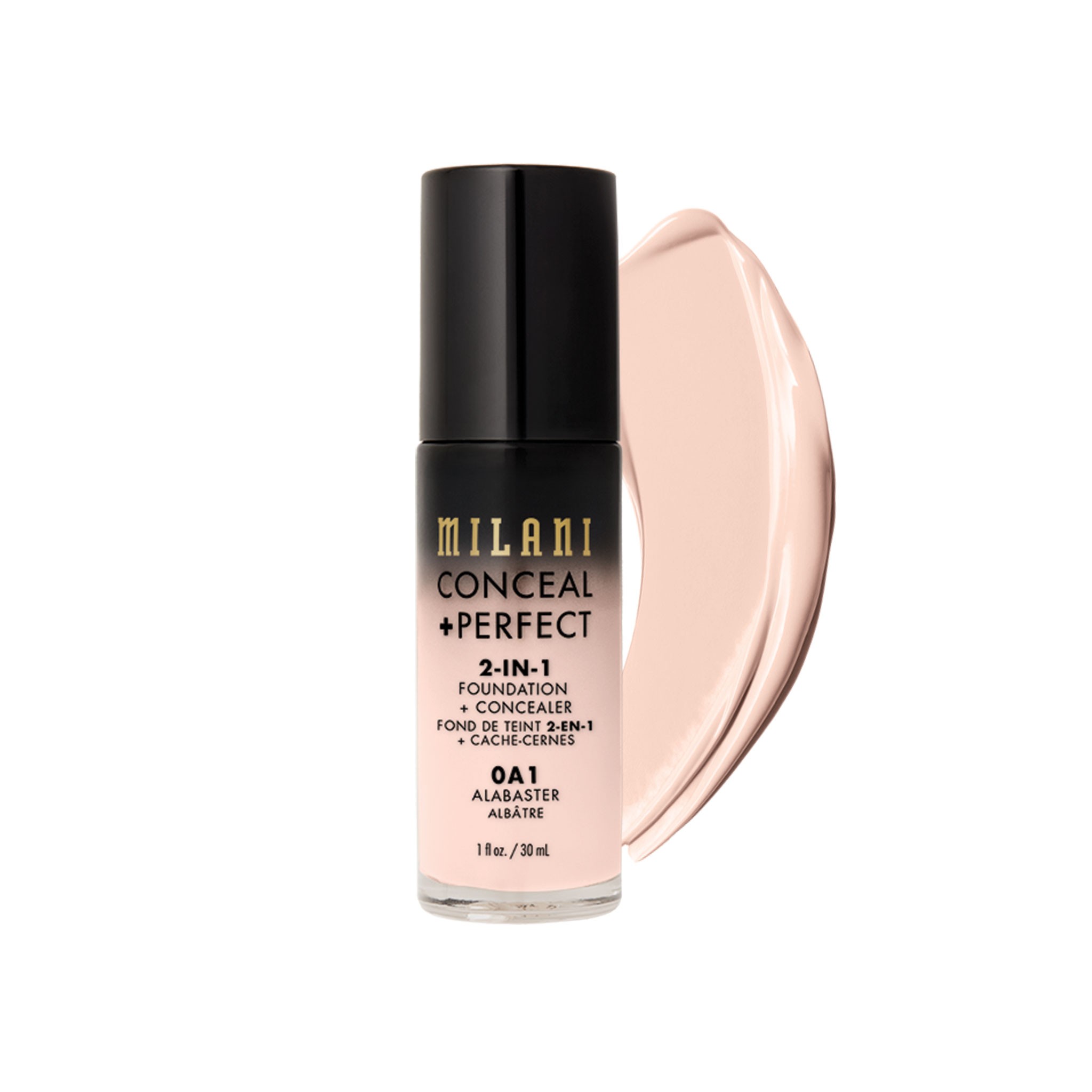 Milani Conceal + Perfect 2-in-1 Foundation + Concealer - ALBÂTRE 0A1