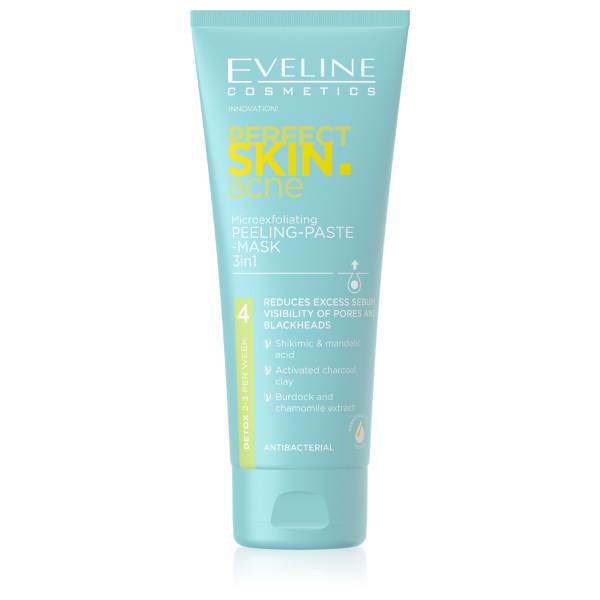 EVELINE Perfect Skin Acne 3in1 peeling-paste-mask - 75 ml