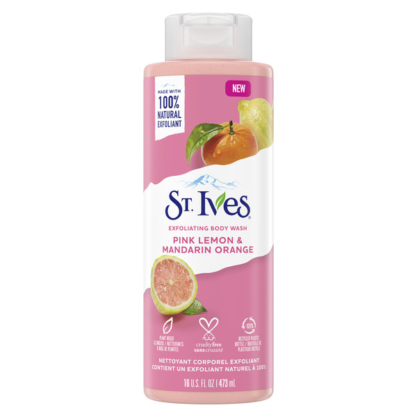 St. Ives, Exfoliating Body Wash, Pink Lemon & Mandarin Orange
