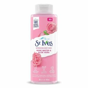 St. Ives Body Wash Refreshing Cleanser Rose Water & Aloe Vera 650ml