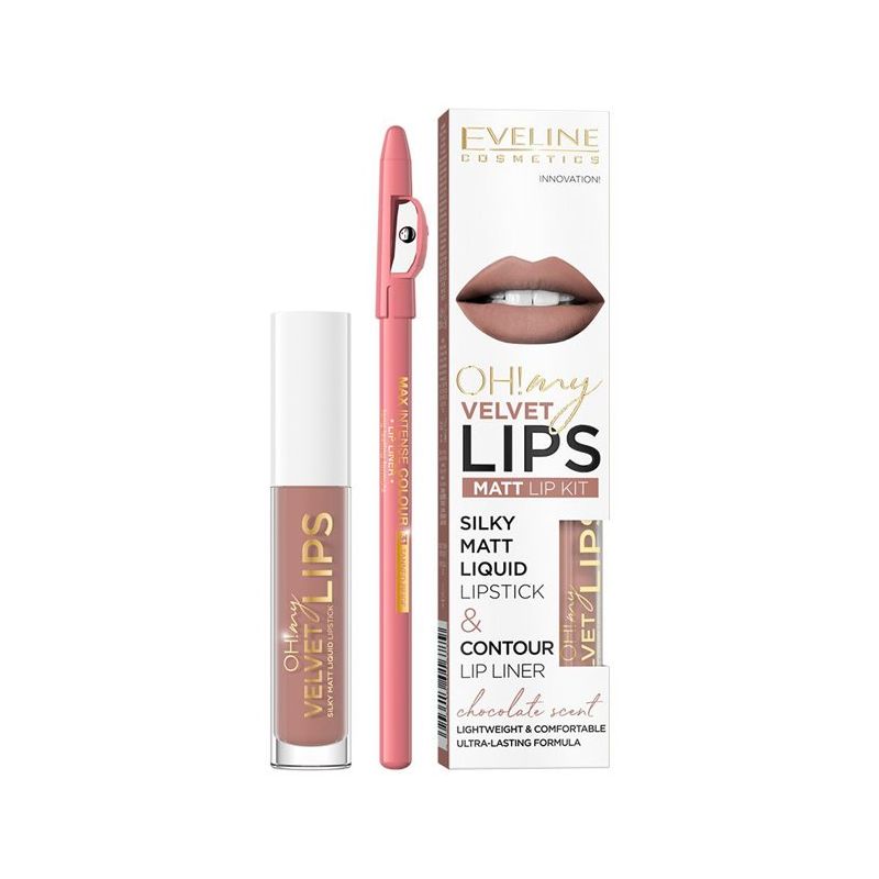 OH MY LIPS LIQUID MATT LIPSTICK  LINER NO 11 COOKIE MILSHAKE