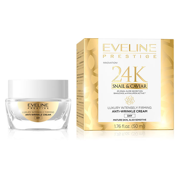 EVELINE 24K Snail & Caviar Luxury Deeply Refreshing Anti-Wrinkle Day Cream