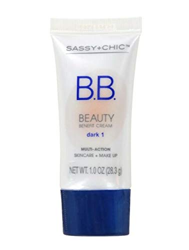 Sassy and Chic B.B. Cream, Multi action Skincare plus Makeup (Dark 1) : Beauty & Personal Care