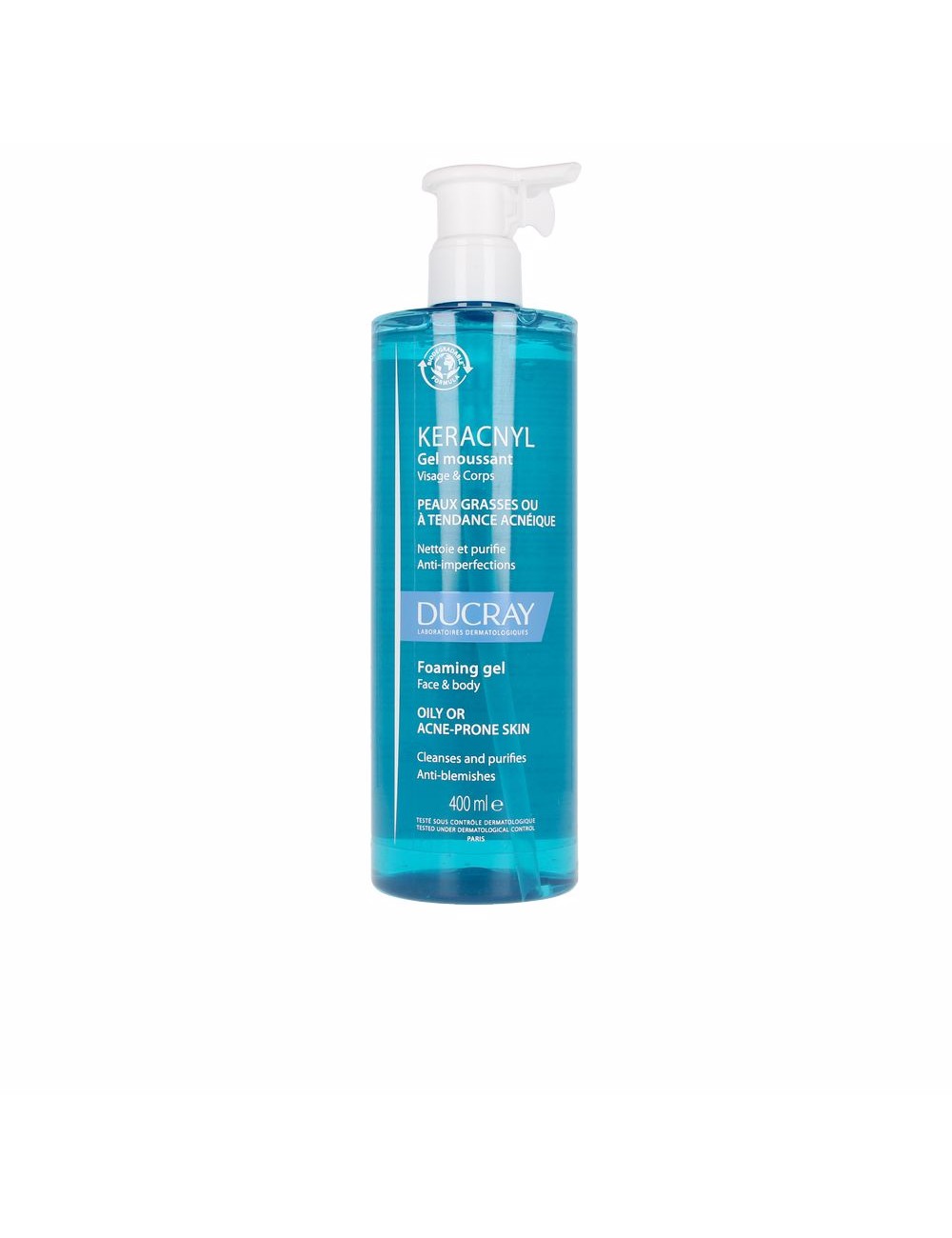 Ducray Keracnyl Gel Moussant Visage &amp; Corps 400ml