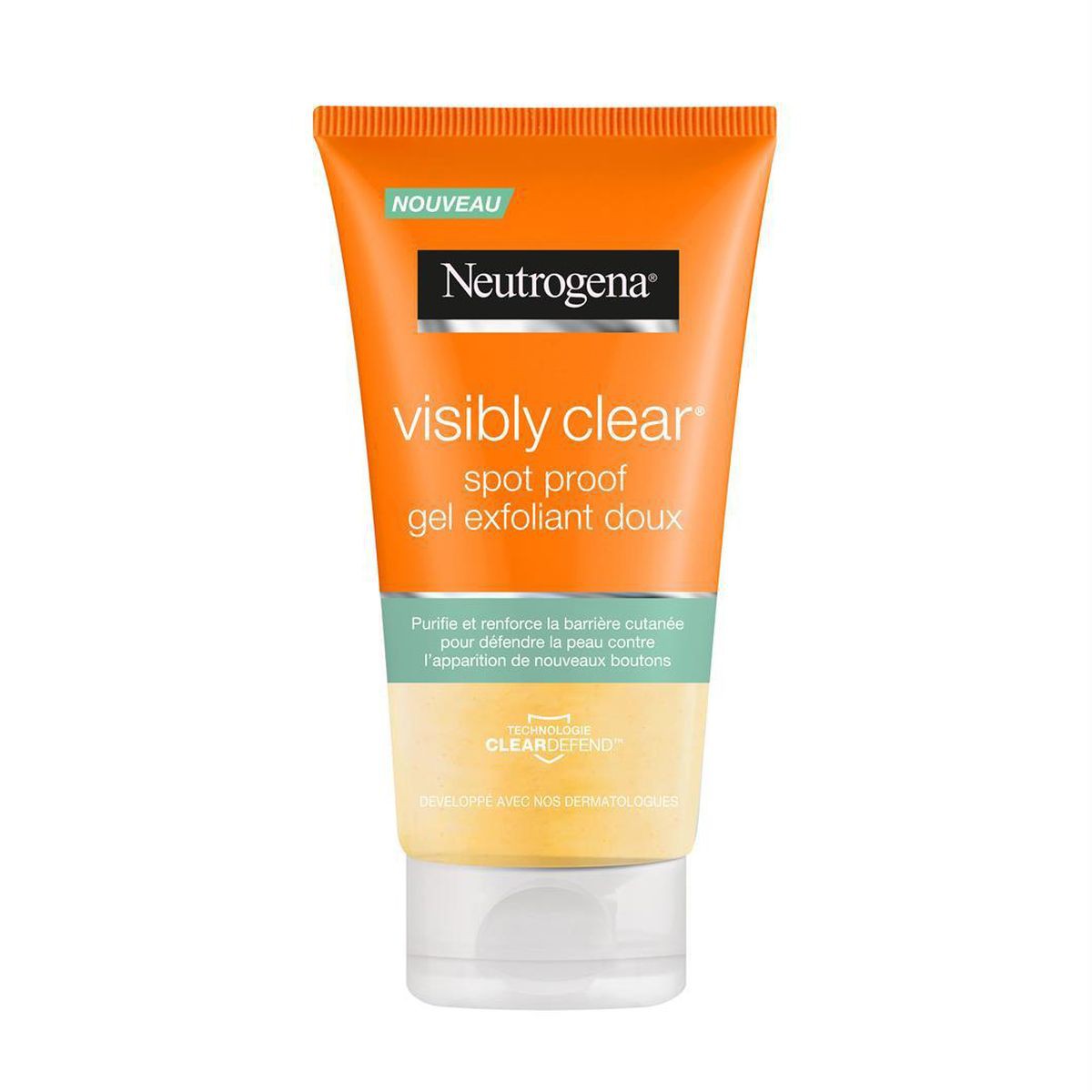 NEUTROGENA NETTOYANT EXFOLIANT QUOTIDIEN SKIN STRESS CONTROL VISIBLY CLEAR, 150ML