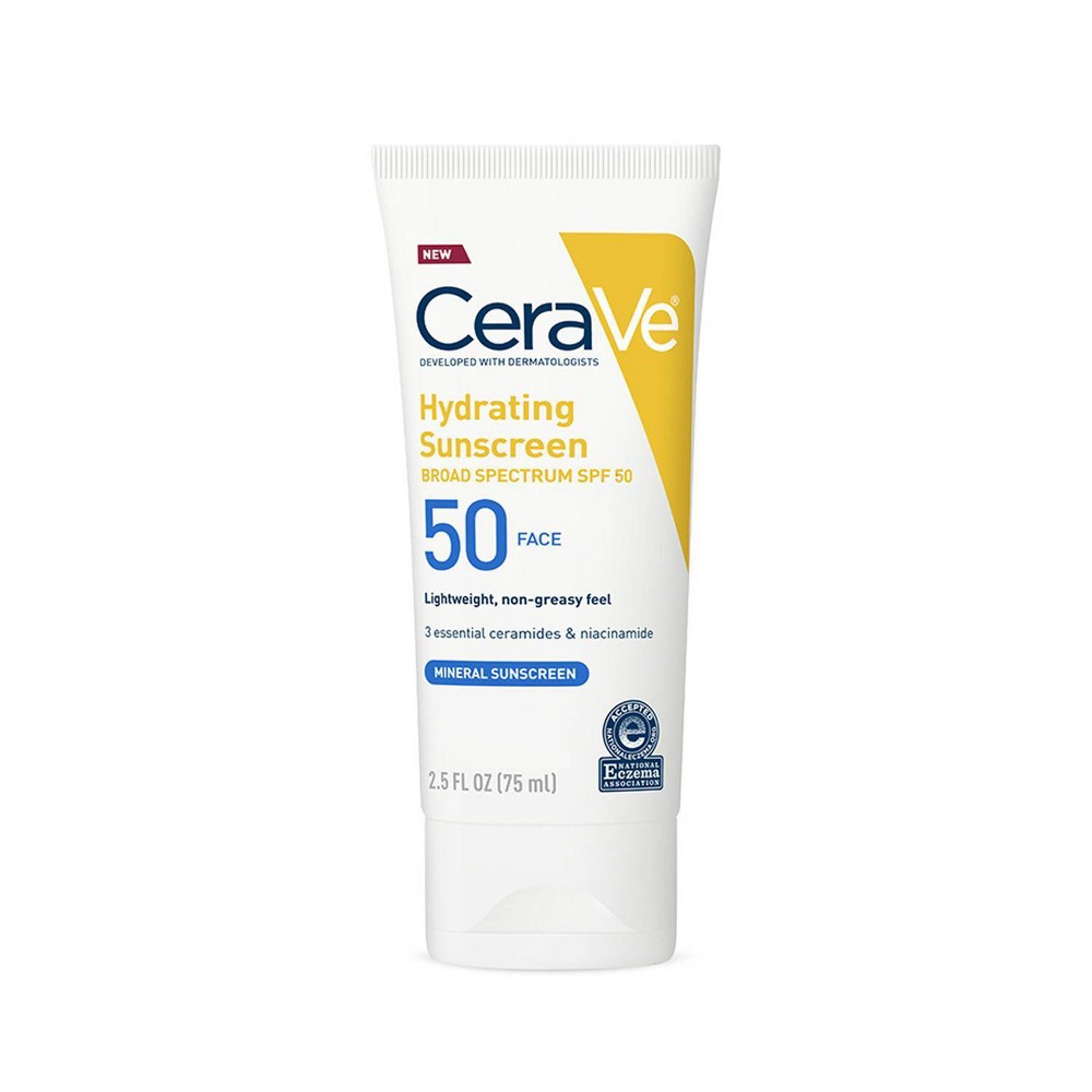 CeraVe Mineral Sunscreen Lotion for Face, SPF50