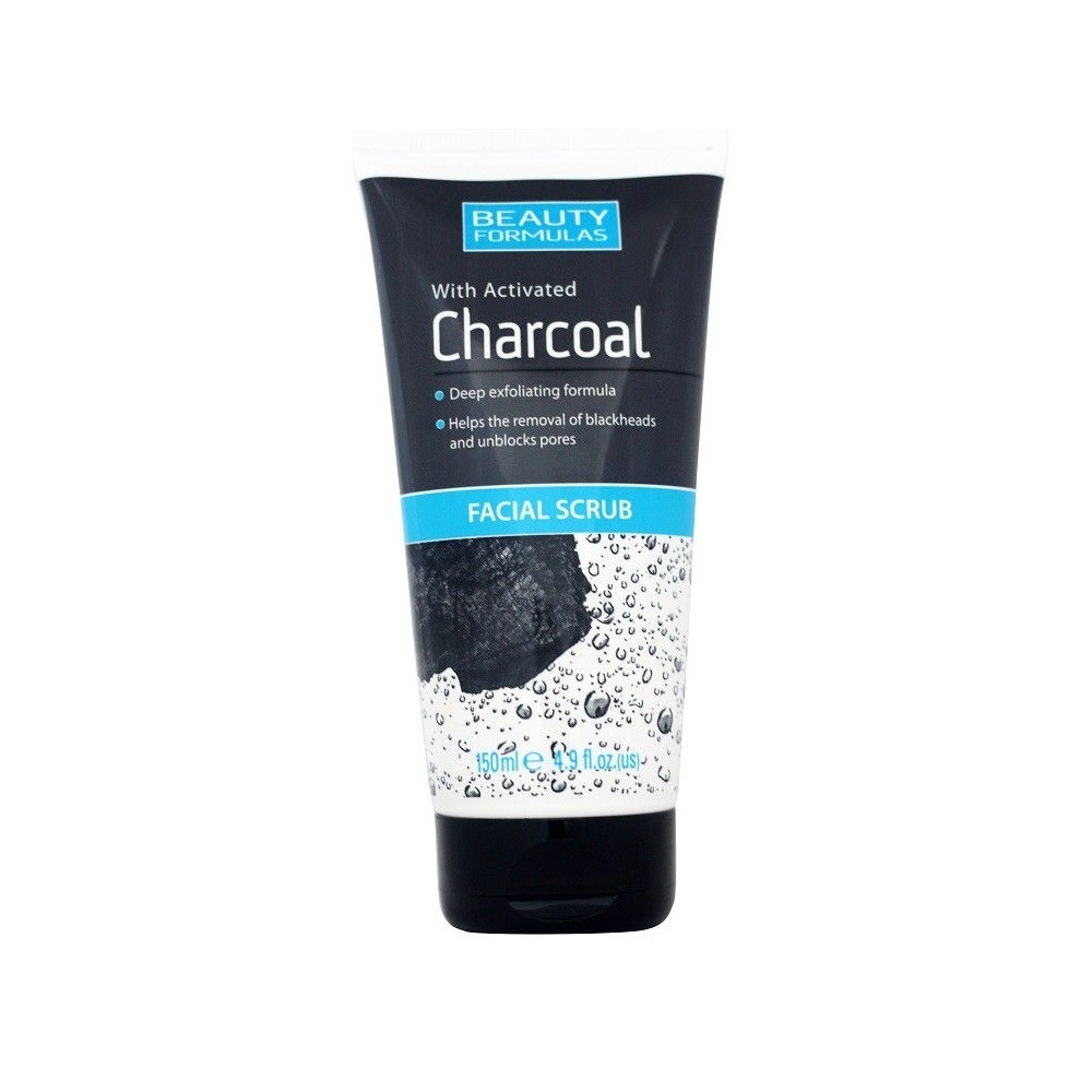 Beauty Formulas Activated Charcoal Facial Scrub 150ml